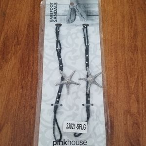 Barefoot Sandals PinkHouse Beach Starfish Wedding NIB